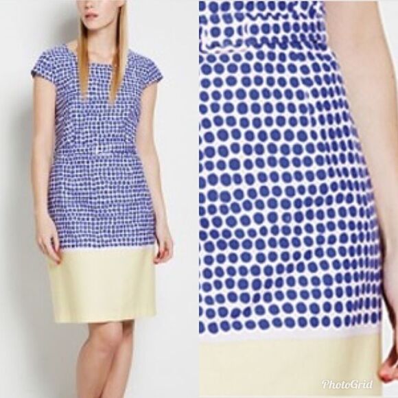 Marimekko Kevennys Dress (Poni print) in Pink Blue Yellow - Picture 1 of 8